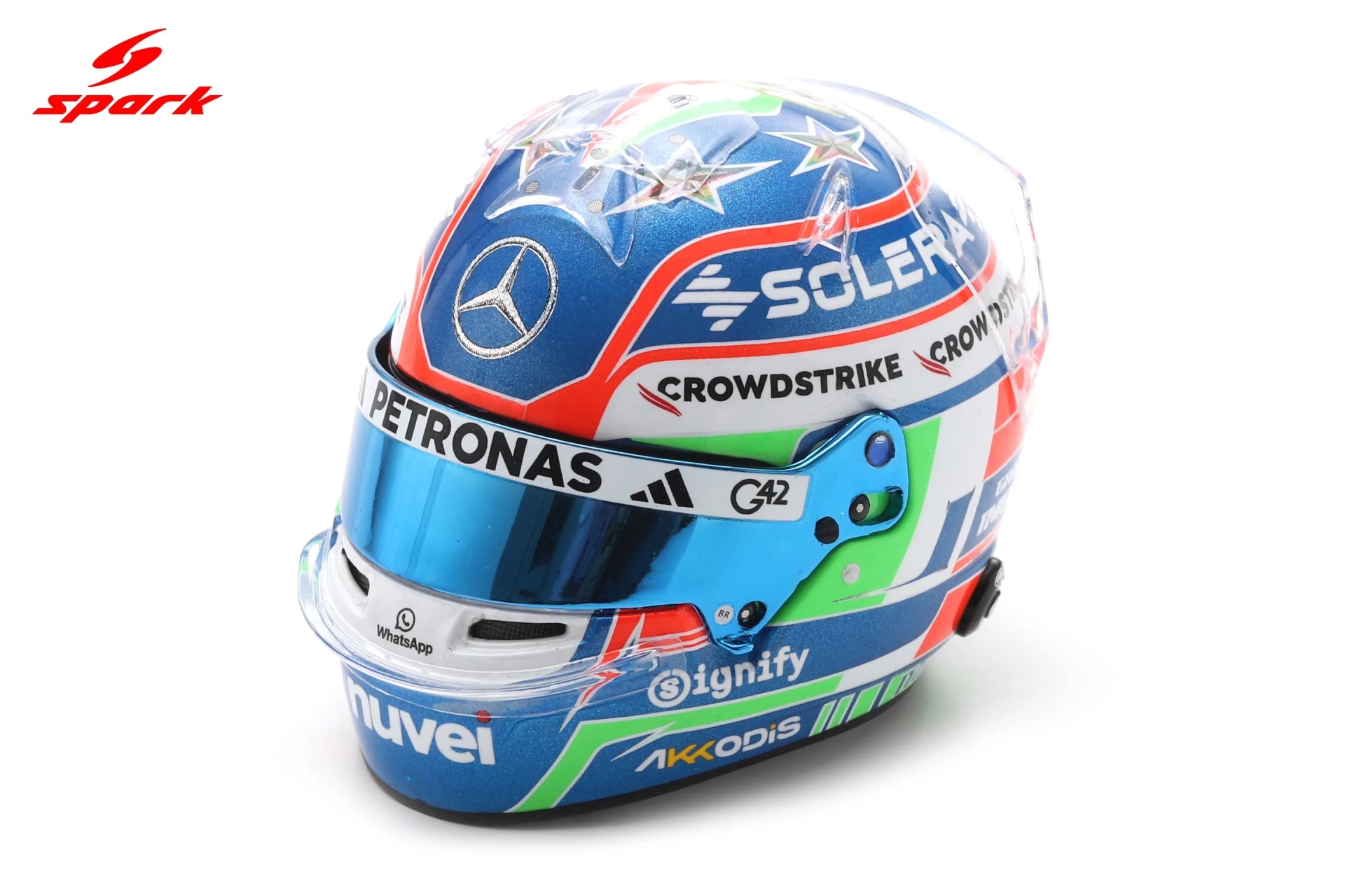 Kimi Antonelli F1 Emilia Romagna GP 2025 Helmet 1:5 Scale Resin Replica – Spark