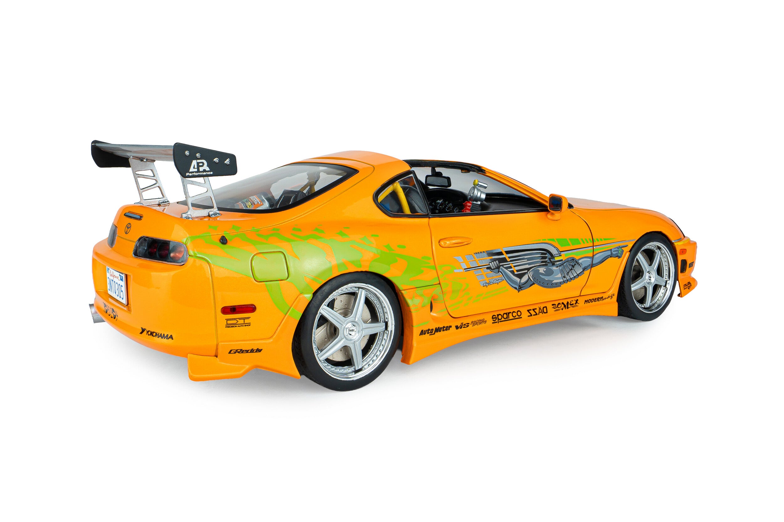 Toyota Supra Mk4 (A80) Fast and Furious 1 Brian Toit Ouvert 2001 1:18 Solido Modèle réduit