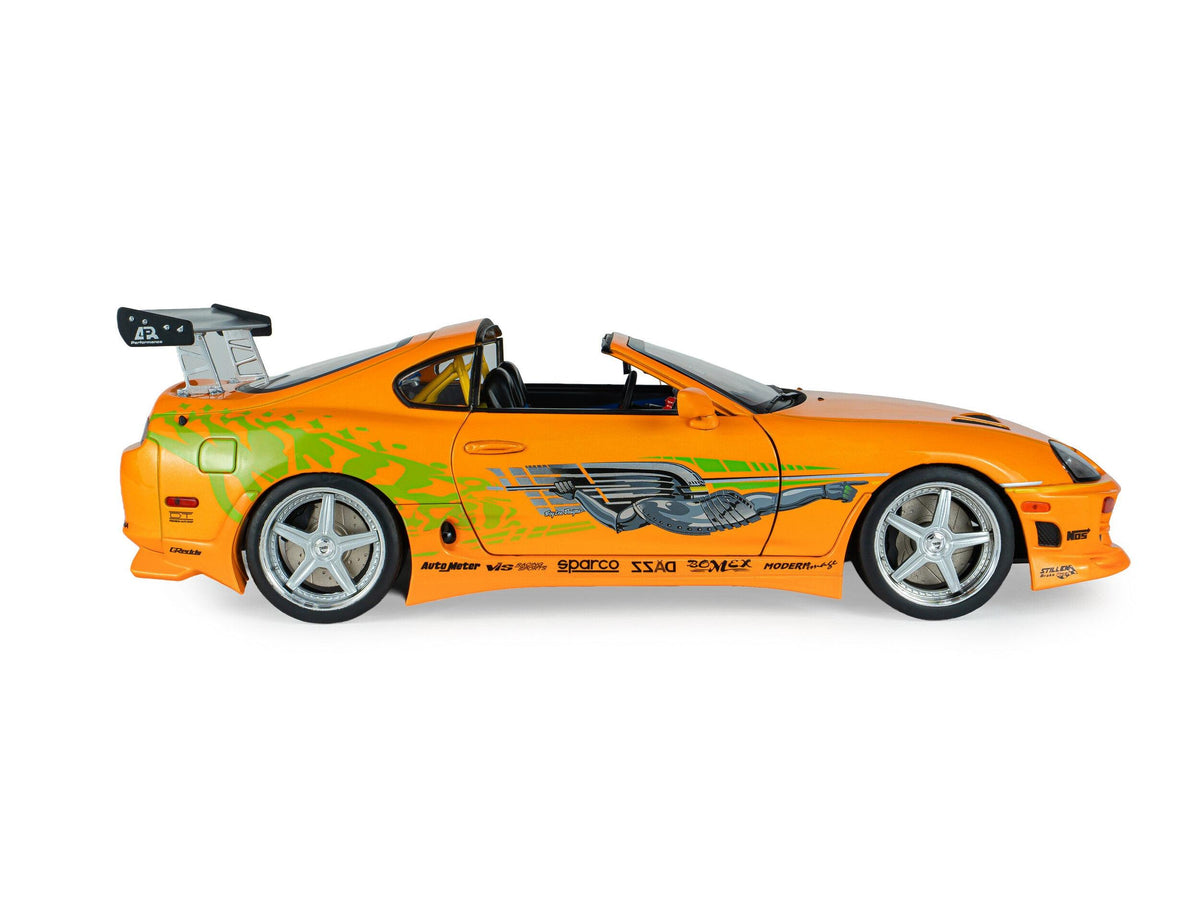 Toyota Supra Mk4 (A80) Fast and Furious 1 Brian Toit Ouvert 2001 1:18 Solido Modèle réduit