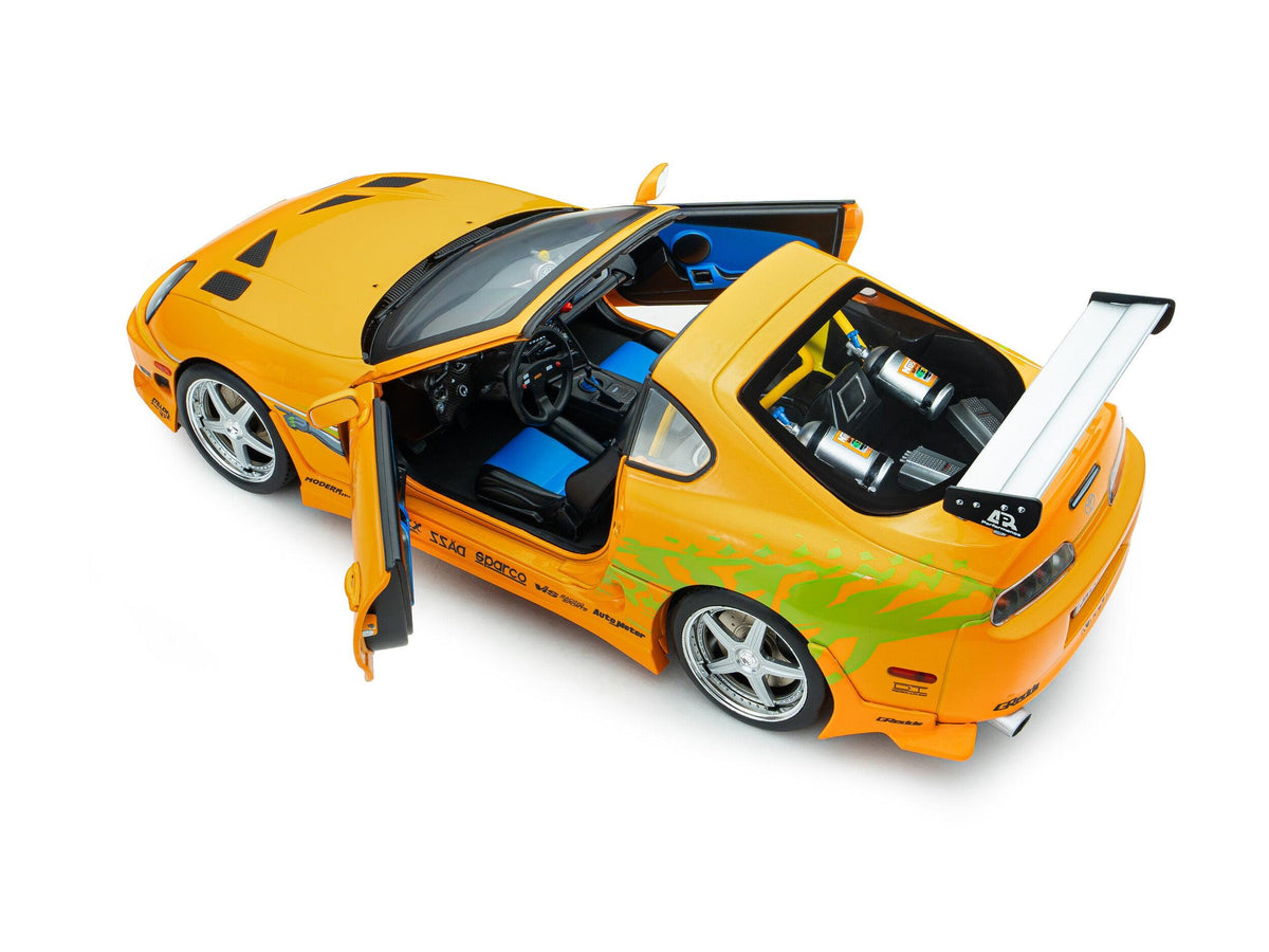 Toyota Supra Mk4 (A80) Fast and Furious 1 Brian Toit Ouvert 2001 1:18 Solido Modèle réduit