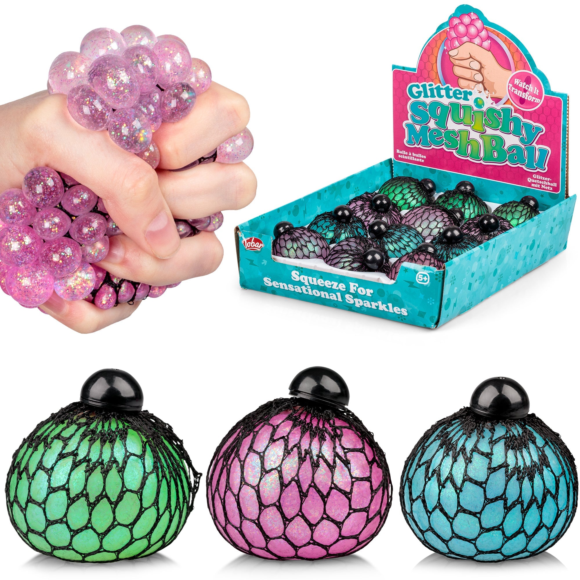 Glitter Squishy Mesh Ball-Diecast Model Centre-Diecast Model Centre