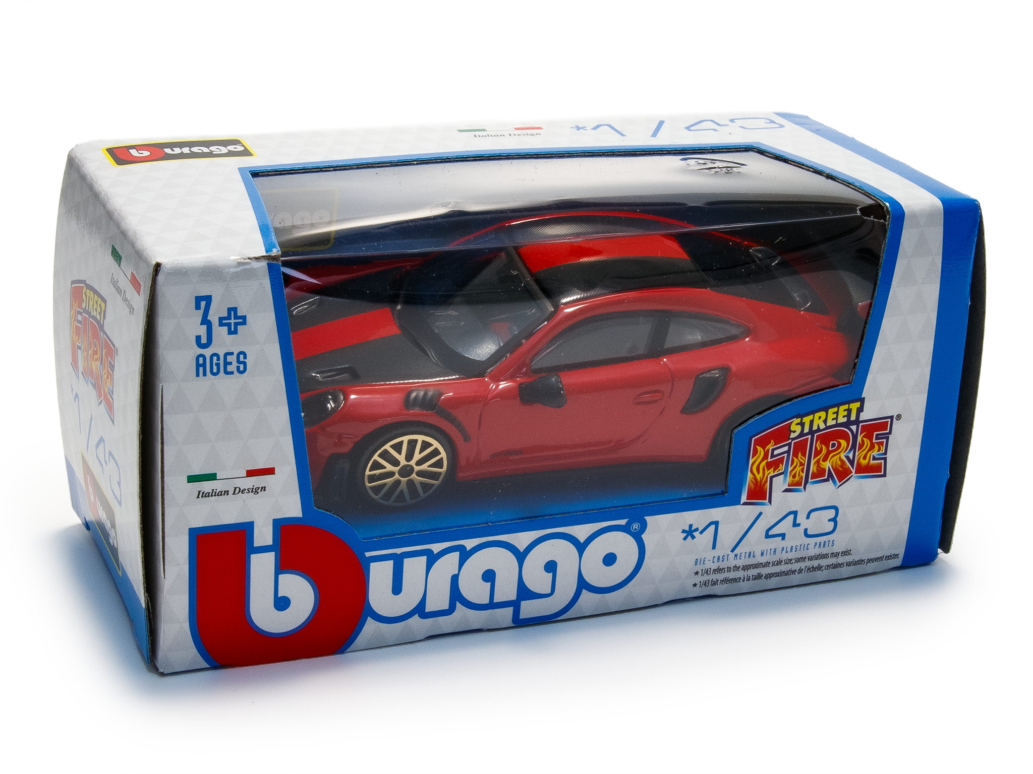Porsche 911 GT2 RS red - 1:43 Scale Toy Car