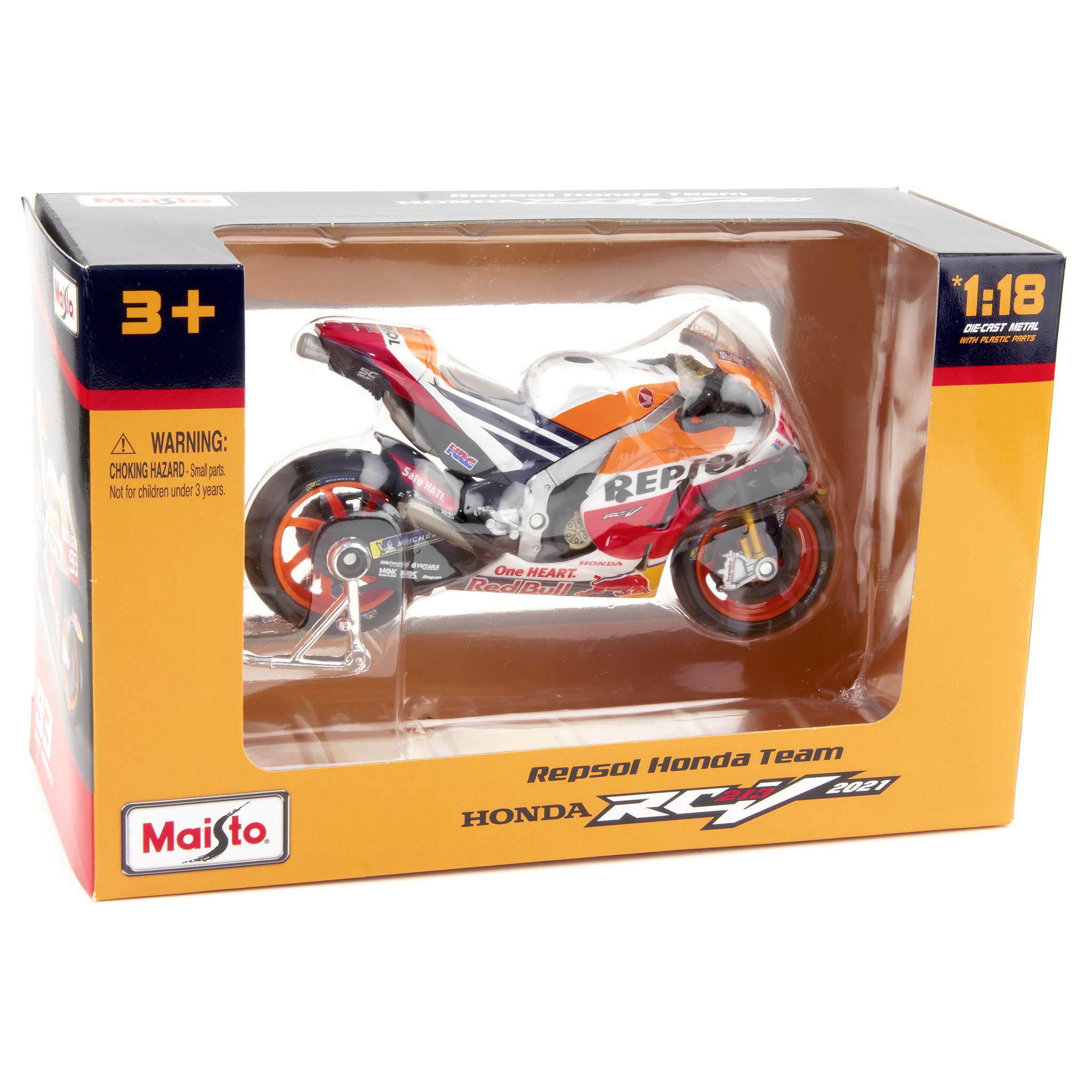 Repsol Honda RC213V #93 Marc Marquez MotoGP 2021 1:18 Scale Maisto Diecast Model