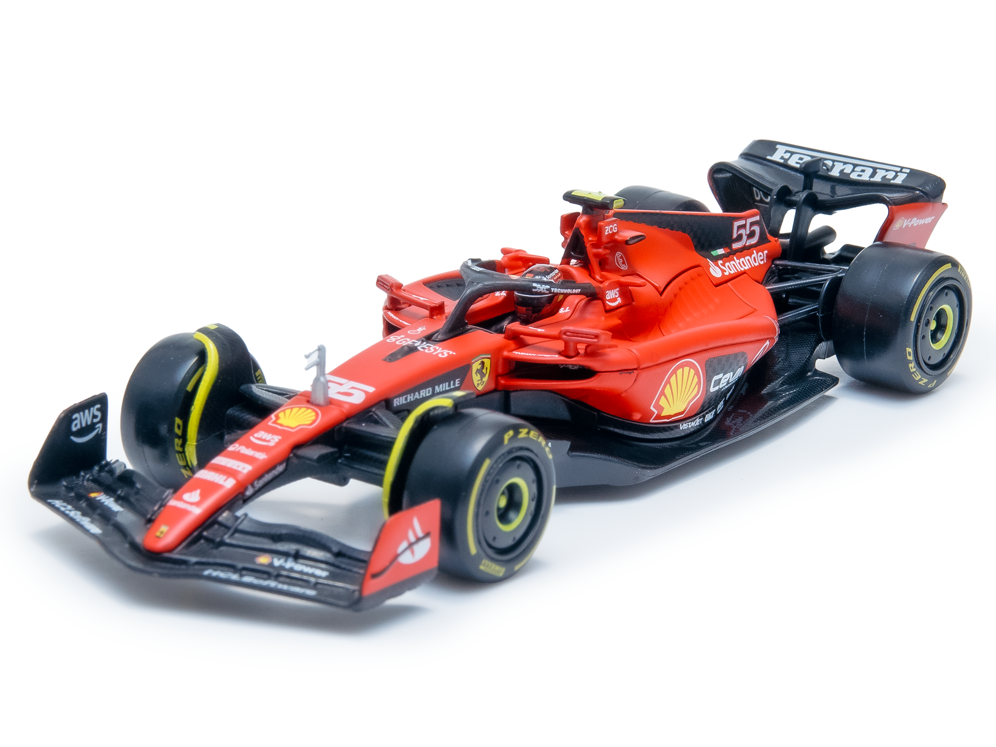 Ferrari SF-23 #55 F1 2023 Carlos Sainz - 1:43 Scale (w/Driver)