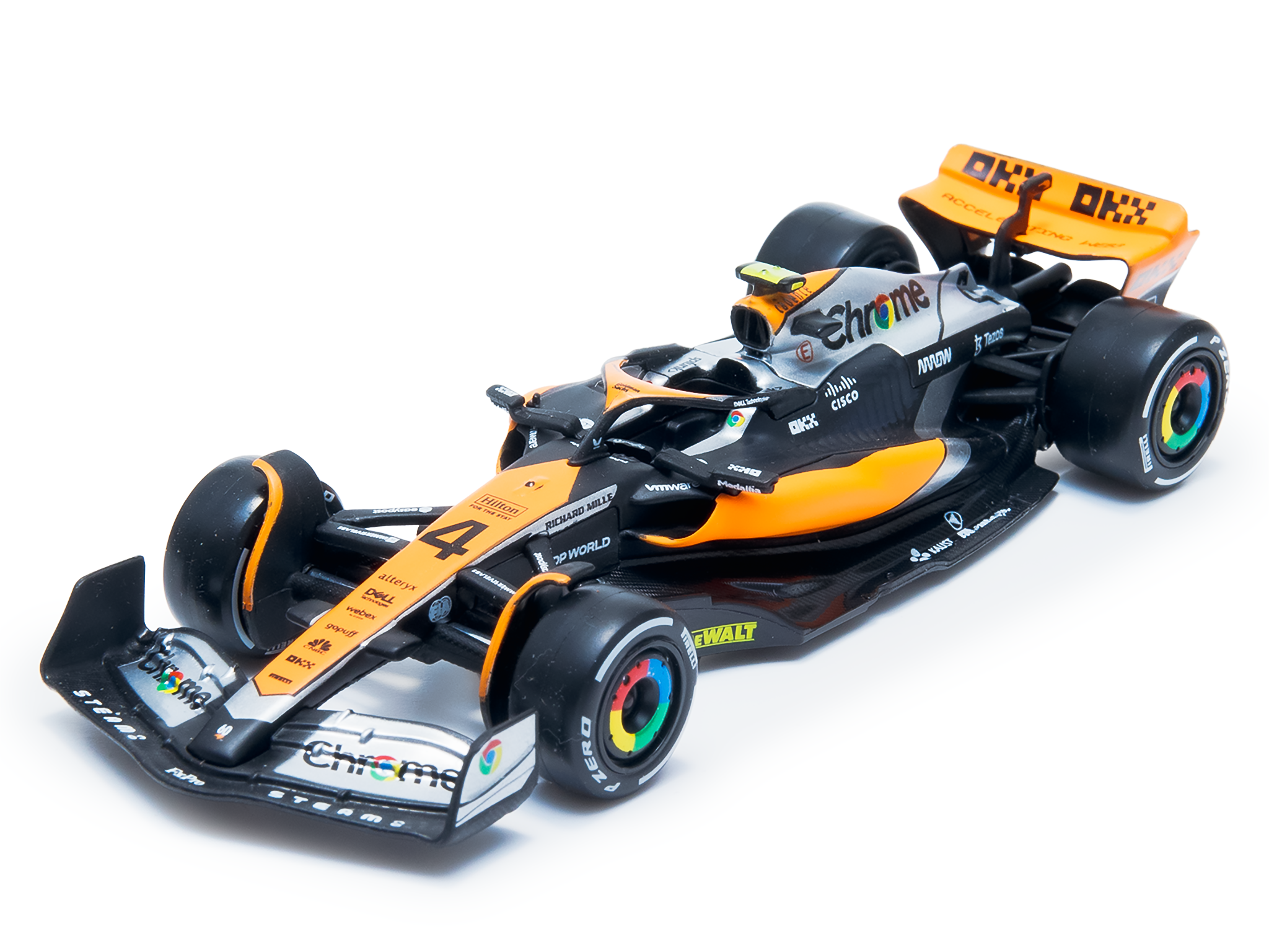 McLaren MCL60 British GP 23 Norris 1 43 Car Bburago 38087N