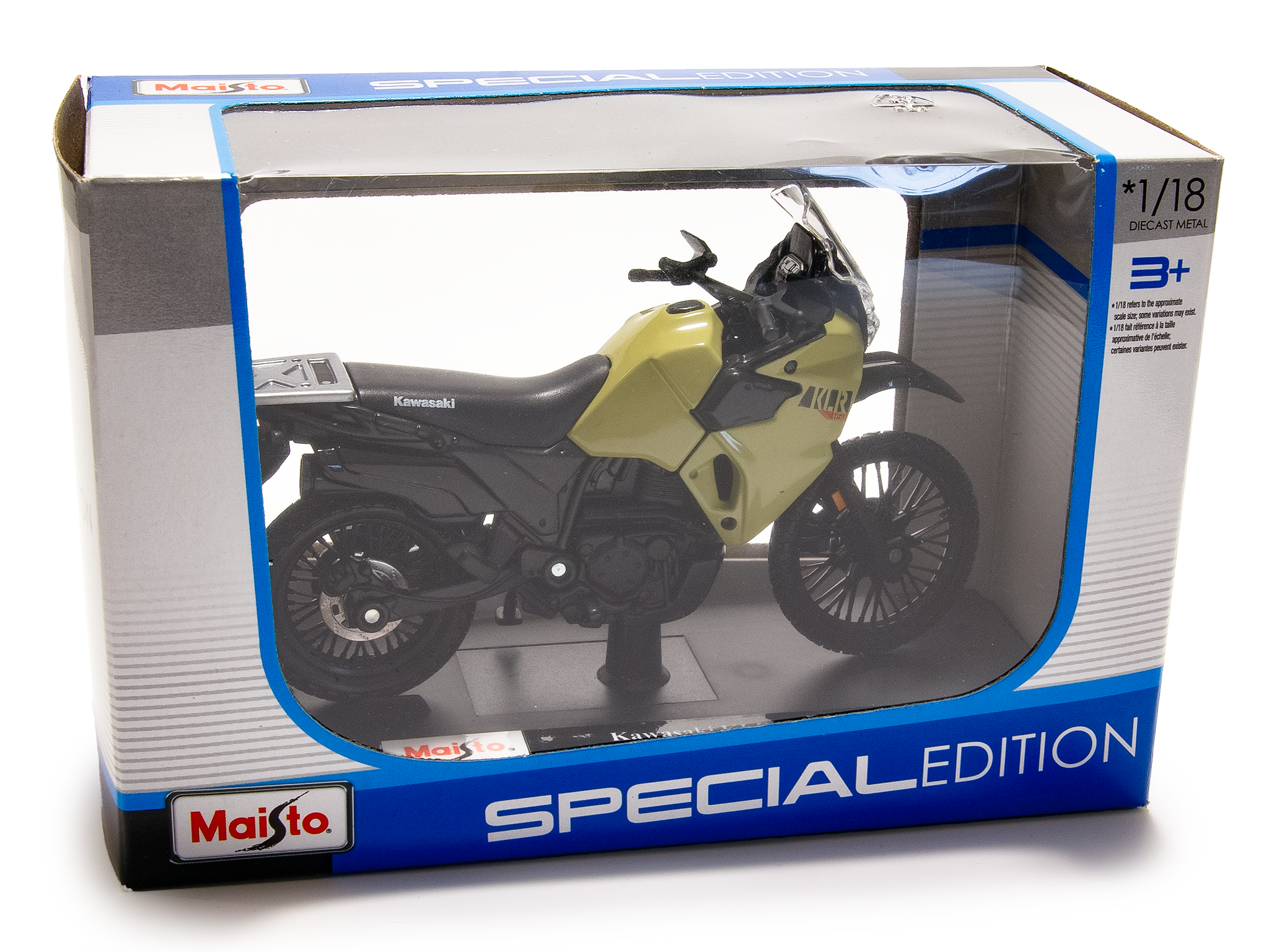 Kawasaki KLR 650 2021 brown - 1:18 Scale Motorbike Model