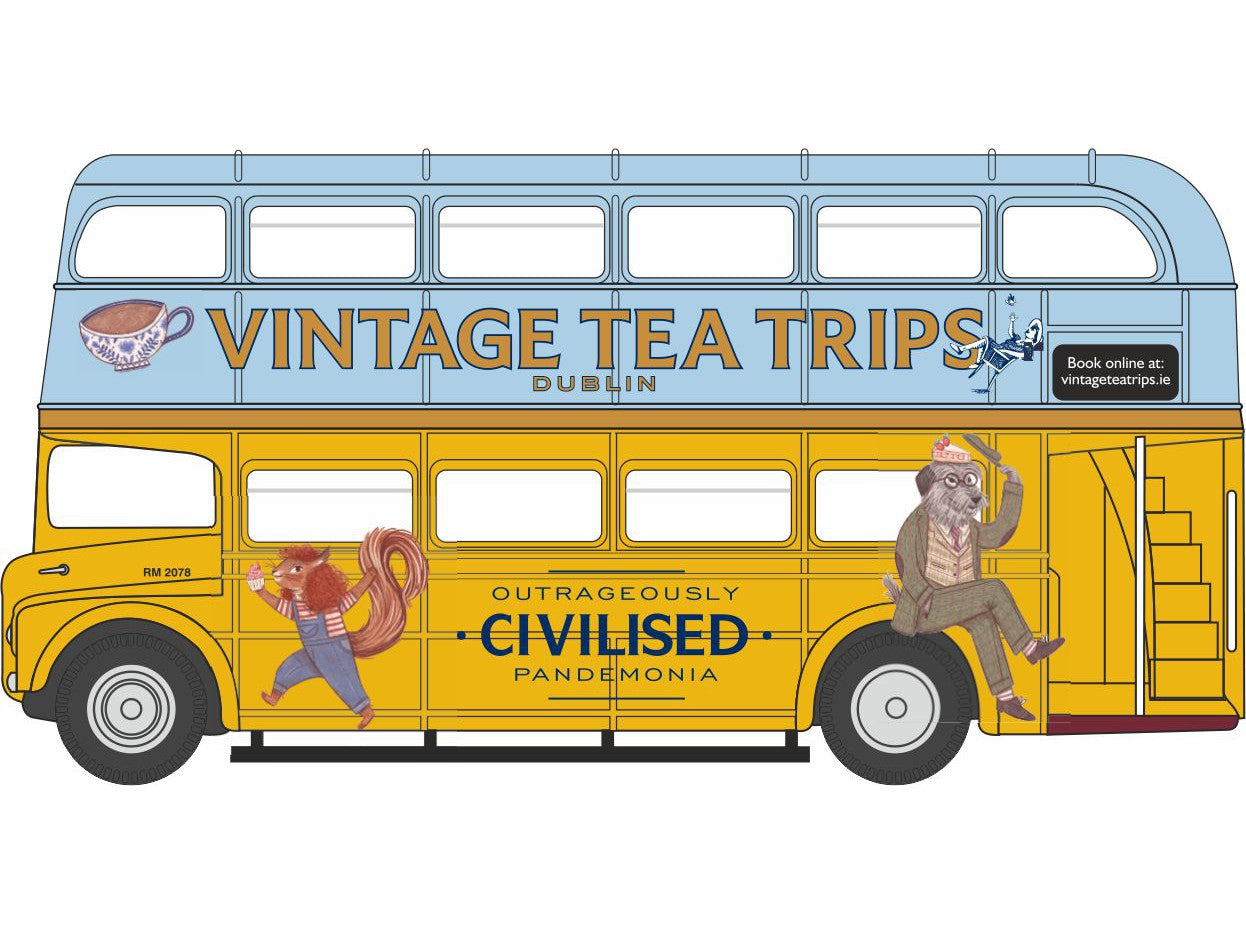 AEC Routemaster Vintage Tea Tours - 1:76 Scale Diecast Model Bus-Oxford Diecast-Diecast Model Centre