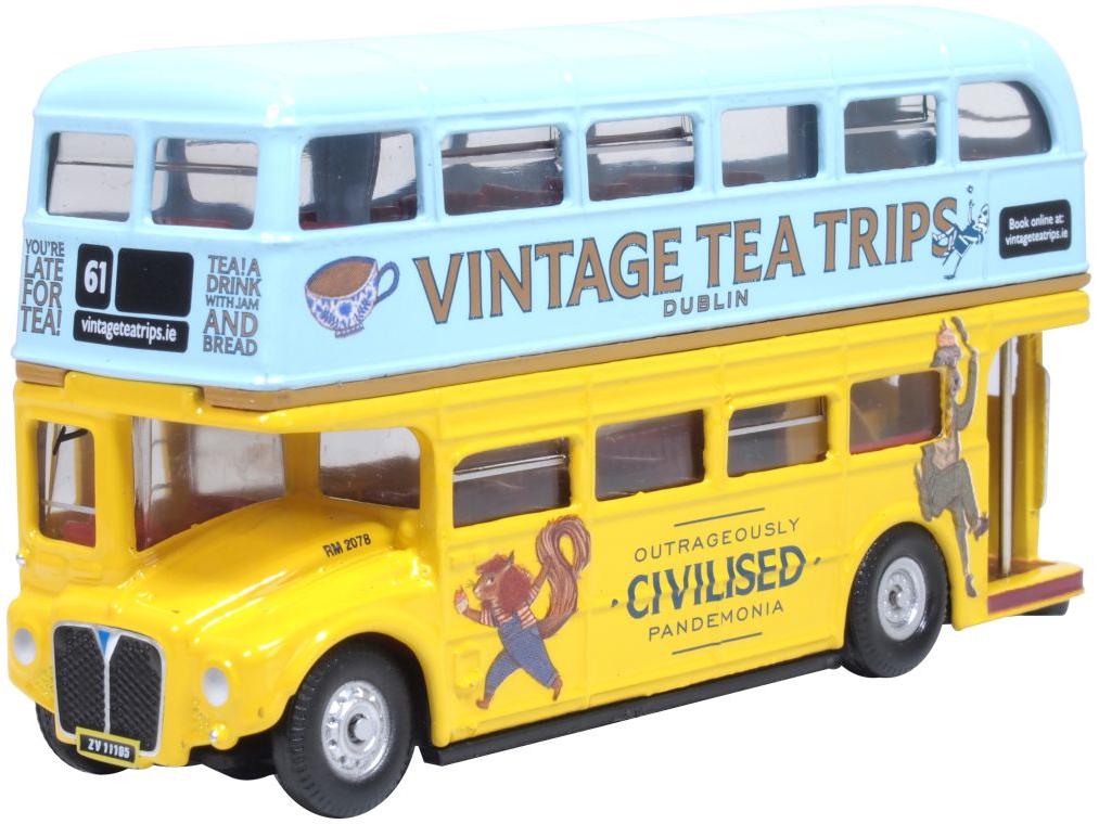 AEC Routemaster Vintage Tea Tours 1:76 Scale Oxford Diecast Model Bus-Oxford Diecast-Diecast Model Centre