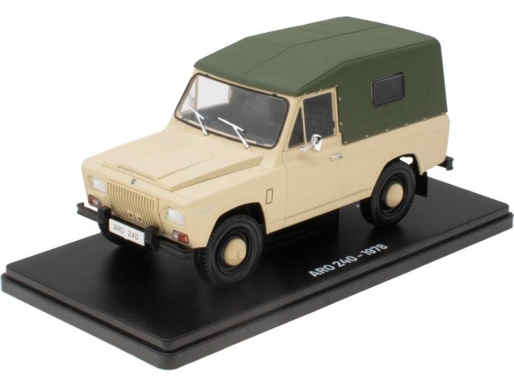 ARO 2401978 Sand/Green canvas top 1:24 Scale Unbranded Diecast Model Pickup-Unbranded-Diecast Model Centre