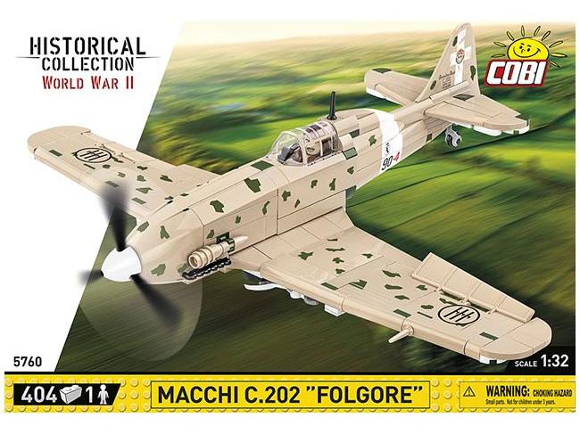 Aeronautica Macchi C.202 WWII (405 pcs) Cobi Brick Build Kit-Cobi-Diecast Model Centre