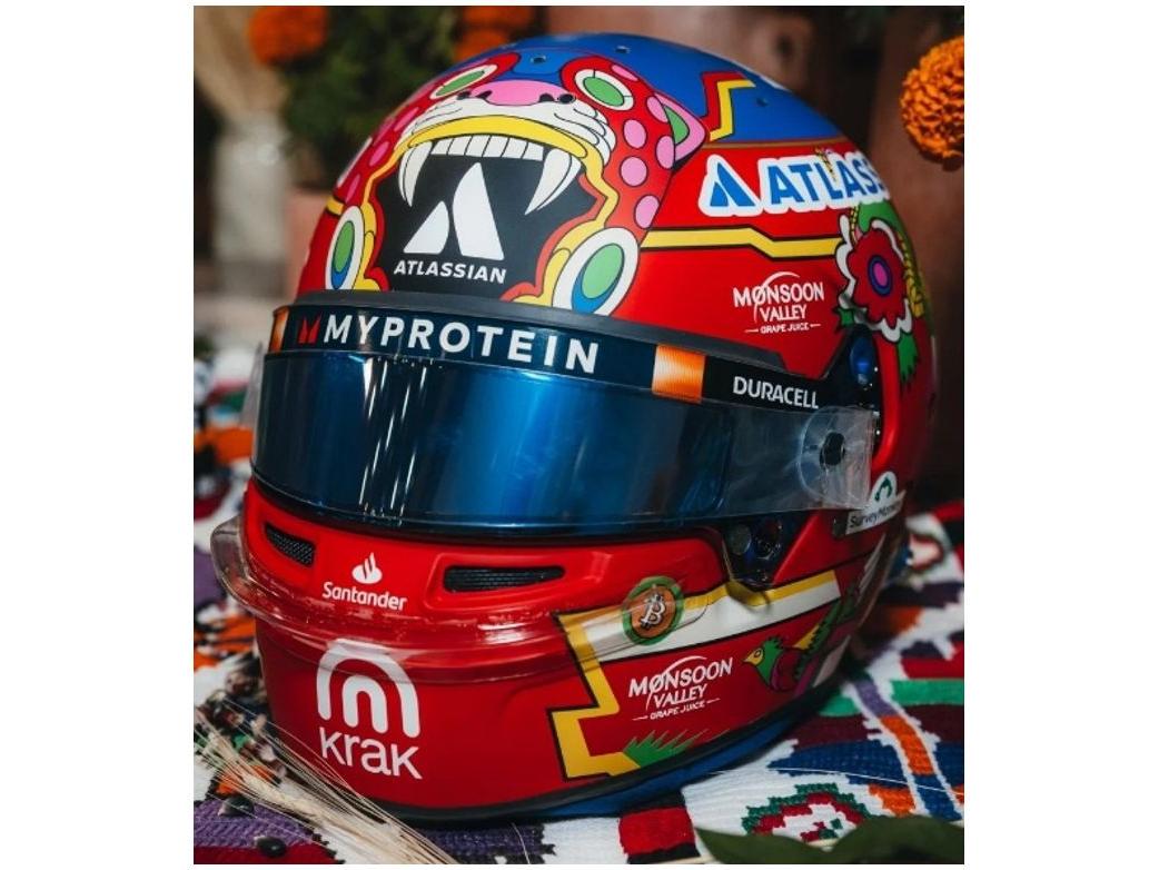 Alexander Albon F1 Mexican GP 2025 Helmet 1:5 Scale Spark Resin Replica-Spark-Diecast Model Centre