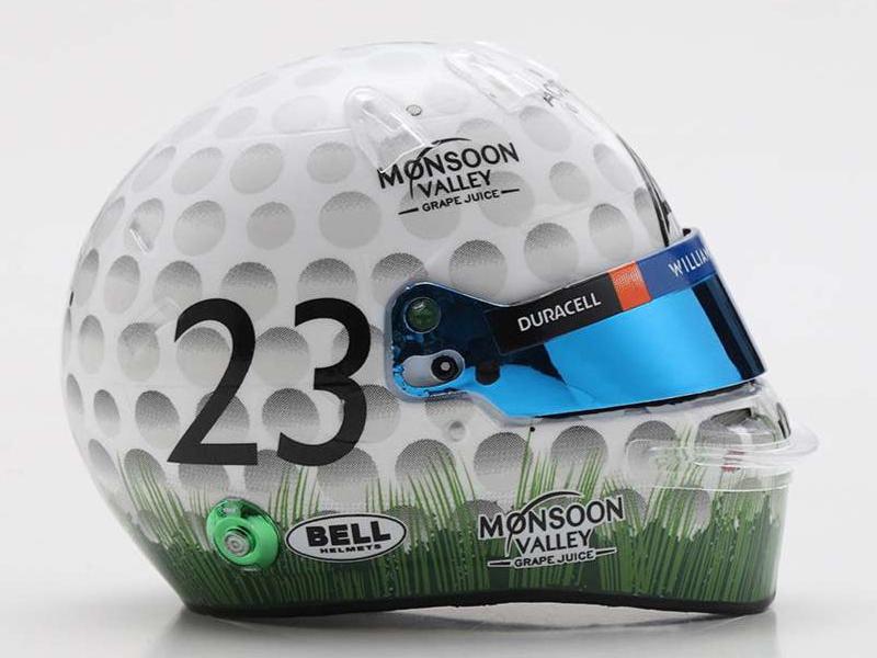 Alexander Albon F1 Miami GP 2023 Helmet 1:5 Scale Spark Resin Replica-Spark-Diecast Model Centre