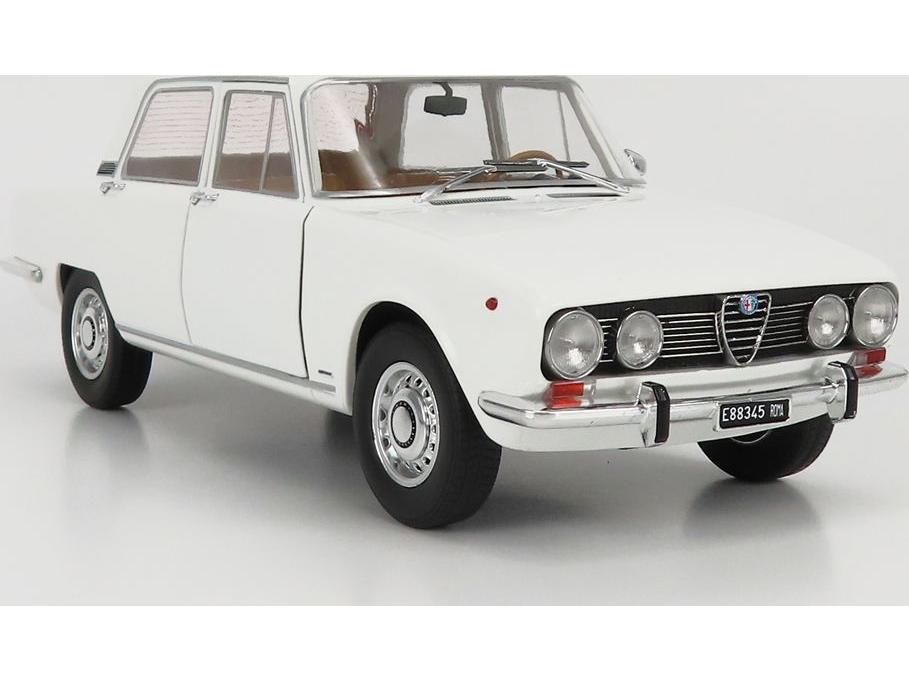 Alfa Romeo 1750 Berlina Series 2 1969 White 1:18 Scale Diecast Model Car – Mitica-Mitica-Diecast Model Centre