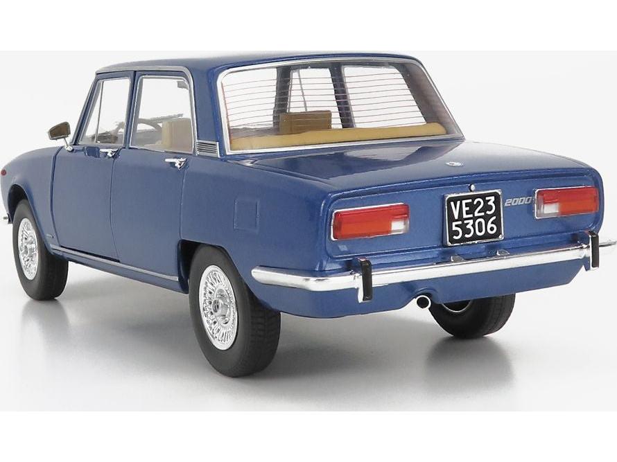 Alfa Romeo 2000 Berlina 1971 Cerchi Millerighe Wheels Blue Pervinca Metallic 1:18 Scale Diecast Model Car – Mitica-Mitica-Diecast Model Centre