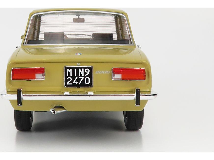 Alfa Romeo 2000 Berlina 1971 Giallo Piper 116 1:18 Scale Diecast Model Car – Mitica-Mitica-Diecast Model Centre