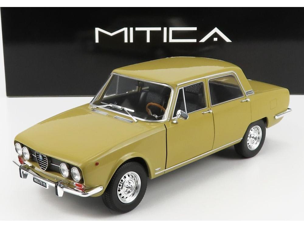 Alfa Romeo 2000 Berlina 1971 Giallo Piper 116 1:18 Scale Diecast Model Car – Mitica-Mitica-Diecast Model Centre