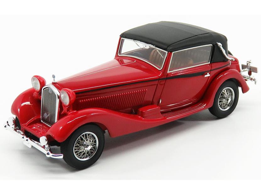 Alfa Romeo 6C 1750 GTC Castagna 1931 Red/Black 1:43 Scale Kess Resin Model-Kess-Diecast Model Centre