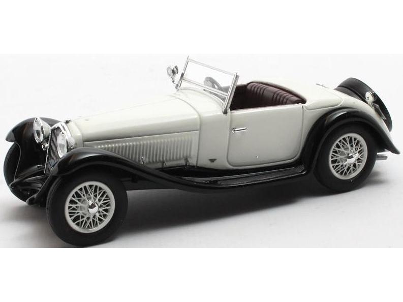 Alfa Romeo 6C 1750SV Figoni Open White Black 1932 1:43 Scale Resin Car – Matrix-Matrix-Diecast Model Centre
