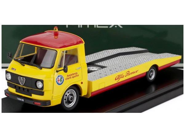 Alfa Romeo A12 (F12) Red/Yellow Carro Attrezzi Seconda Serie Tow Truck 1977 1:43 Scale Diecast Model – Mitica-Mitica-Diecast Model Centre