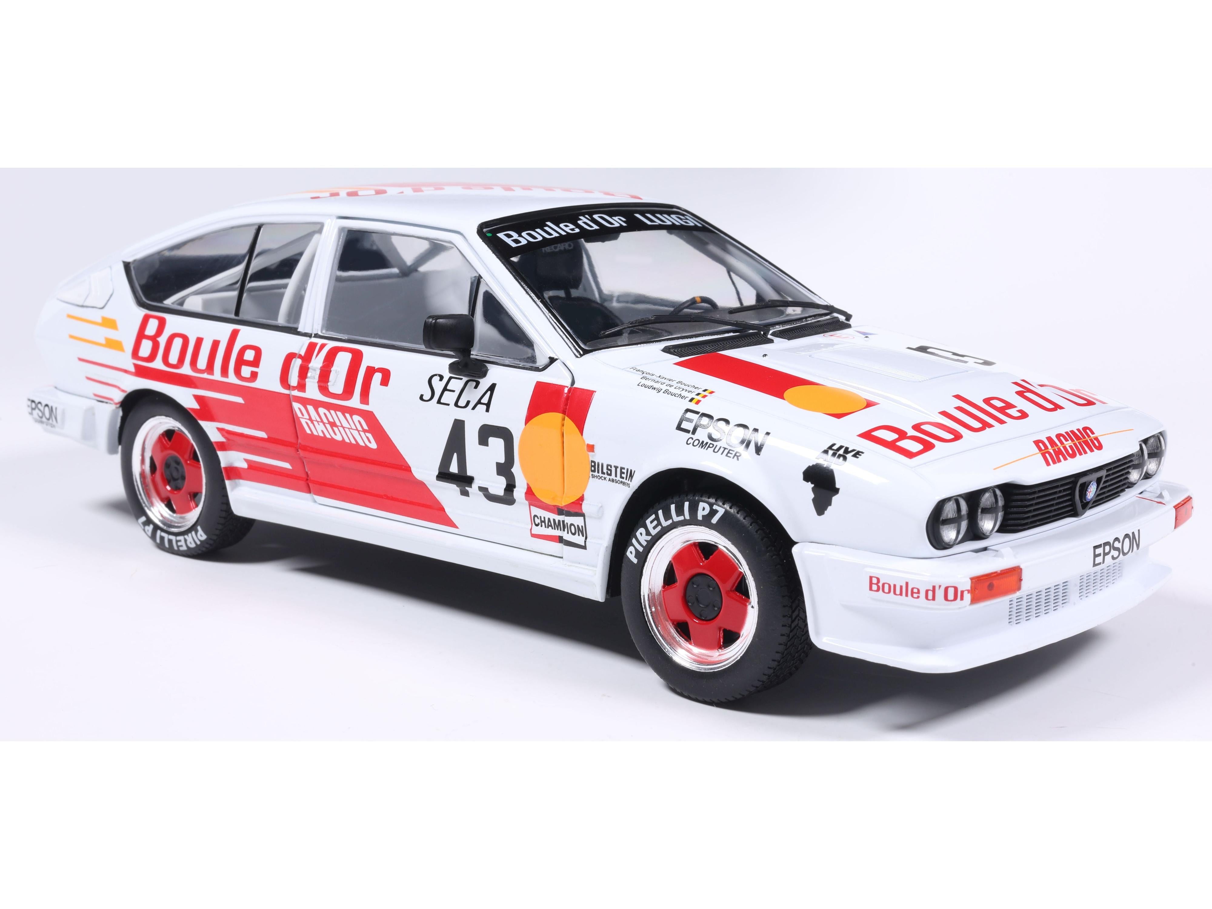 Alfa Romeo GTV6 White #43 B.De Dryer F-X.Boucher/L.Boucher 24H De Spa 1985 1:18 Scale Solido Diecast Model Car-Solido-Diecast Model Centre