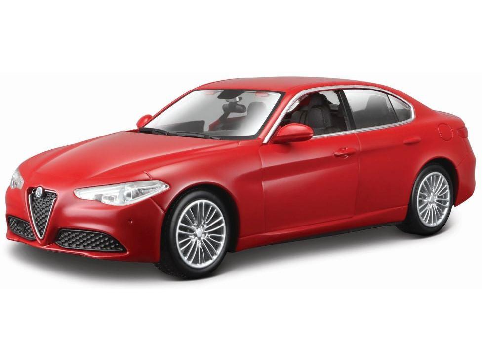 Alfa Romeo Giulia 2016 Red 1:24 Scale Bburago Diecast Model Car-Bburago-Diecast Model Centre