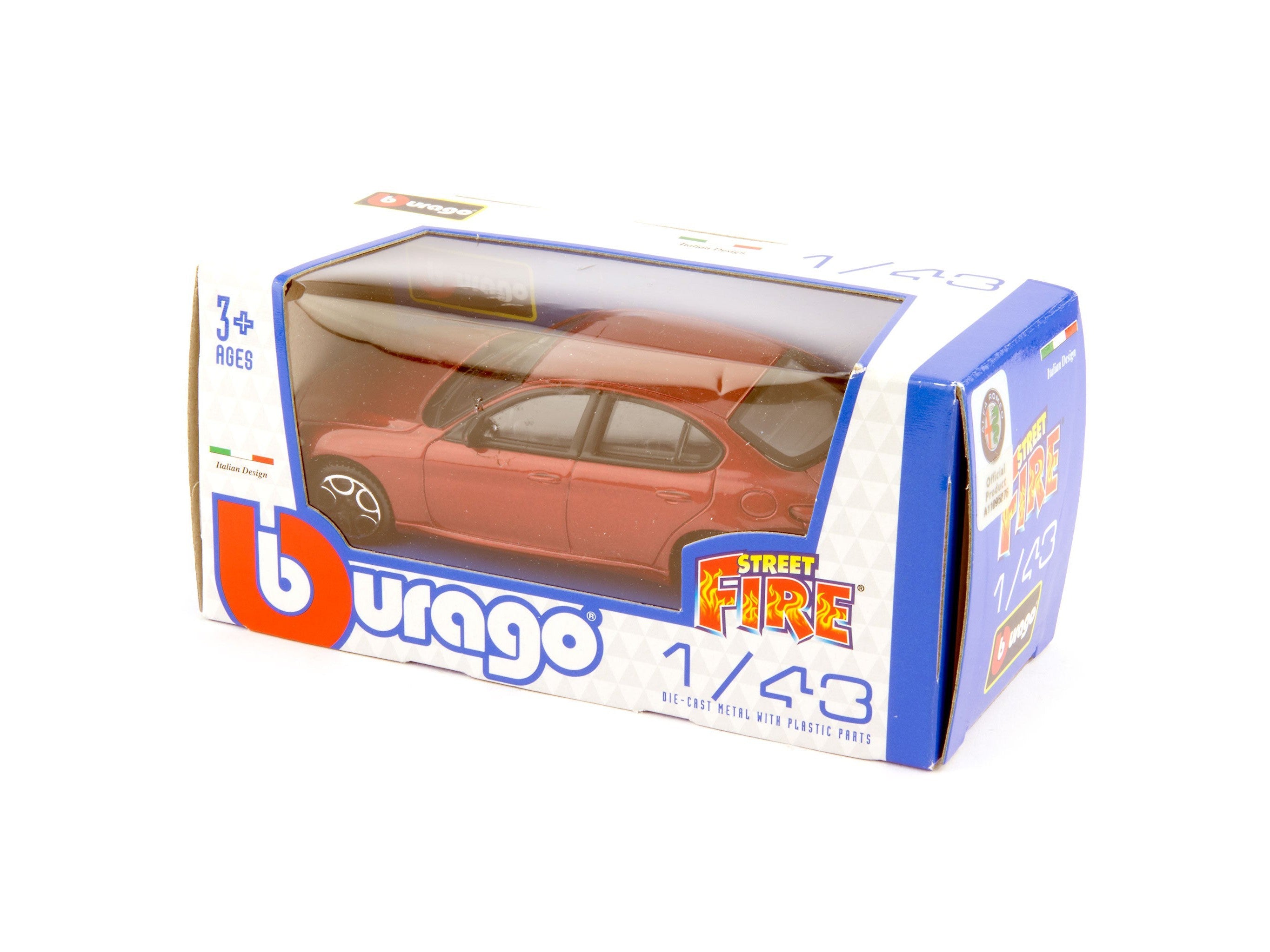 Alfa Romeo Giulia 2016 red - 1:43 Scale Toy Car-Bburago-Diecast Model Centre