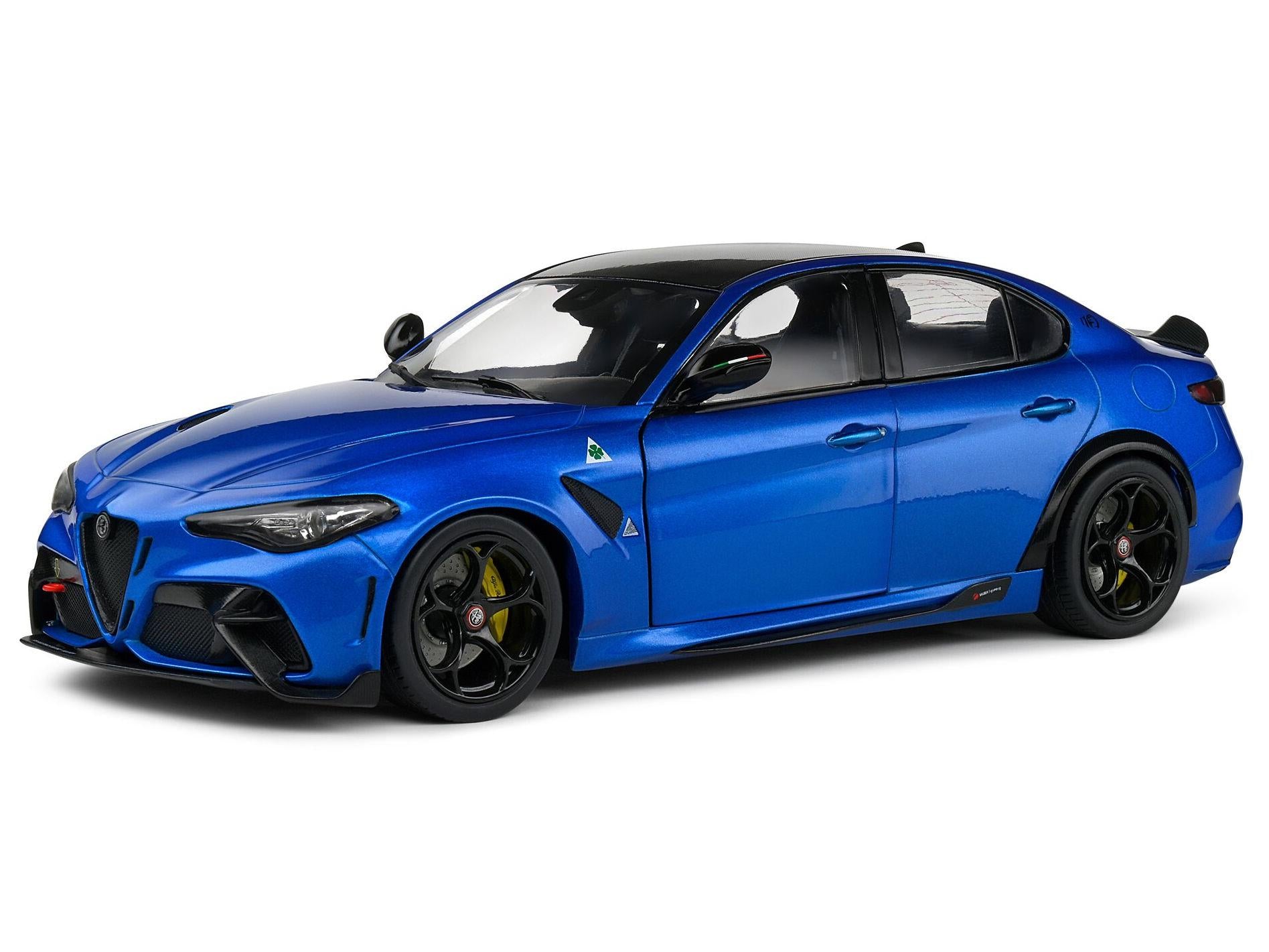 Burago 1/24 - Alfa Romeo Giulia Dark Blue - Miniature Diecast - Occasion