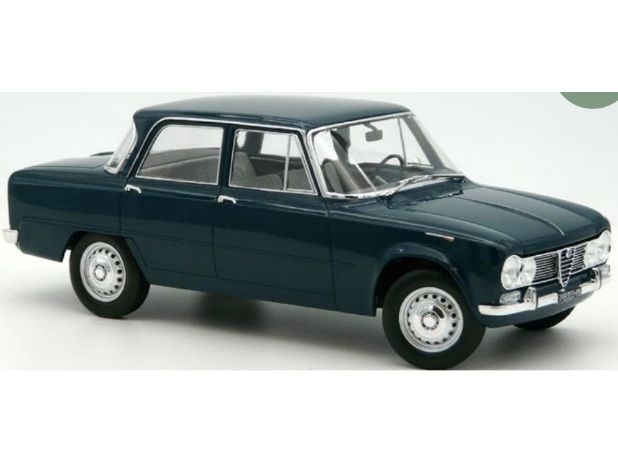 Alfa Romeo Giulia Ti 1964 Petrol Blue - 1:18 Scale Diecast Model Car-Norev-Diecast Model Centre