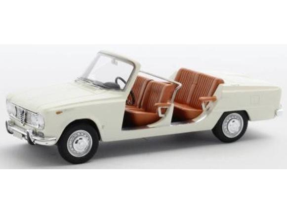 Alfa Romeo Giulia Torpedo Colli Open White 1965 1:43 Scale Matrix Resin Model Car-Matrix-Diecast Model Centre