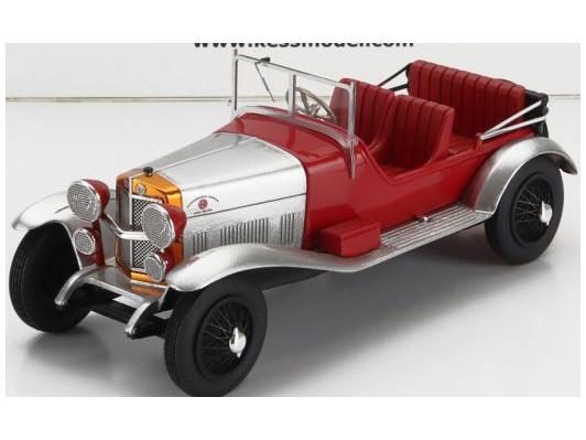 Alfa Romeo RL Super Sport Red/Silver 4 Seat No Covered Seat 1927 1:43 Scale Kess Resin Model-Kess-Diecast Model Centre