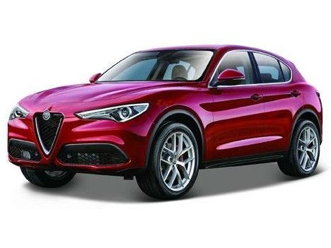 Alfa Romeo Stelvio Red 1:24 Scale Diecast Car – Bburago-Bburago-Diecast Model Centre