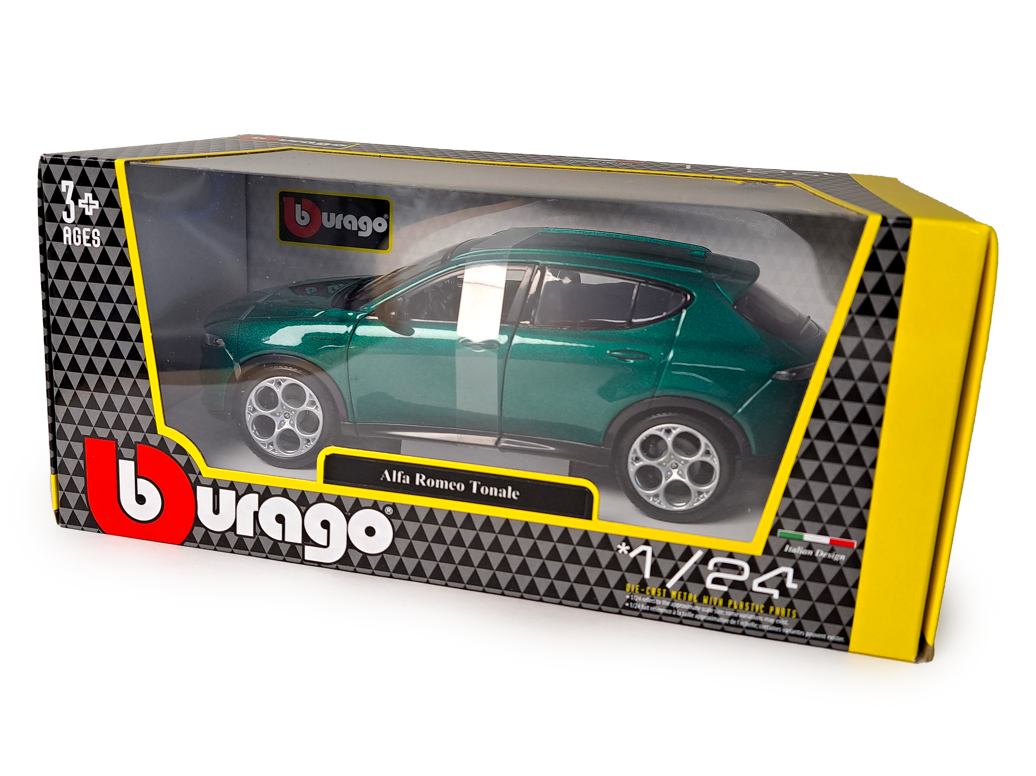 Alfa Romeo Tonale green Bburago 1:24 Scale Diecast Model Car