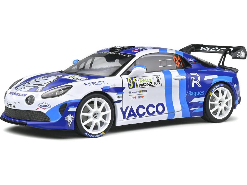 Alpine A100 #91 Rally Monza 2020 1:18 Scale Solido Diecast Model-Solido-Diecast Model Centre