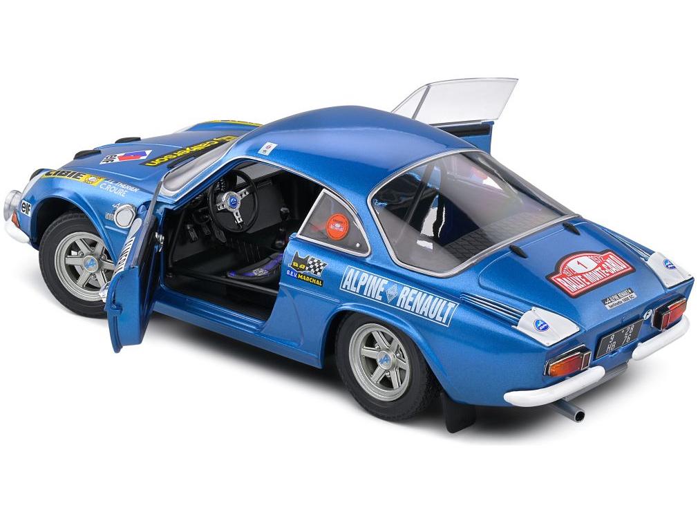 Alpine A110 1600S Blue #1 Therier/Roure Rallye Monte Carlo 1972 1:18 Scale Solido Diecast Model Car-Solido-Diecast Model Centre