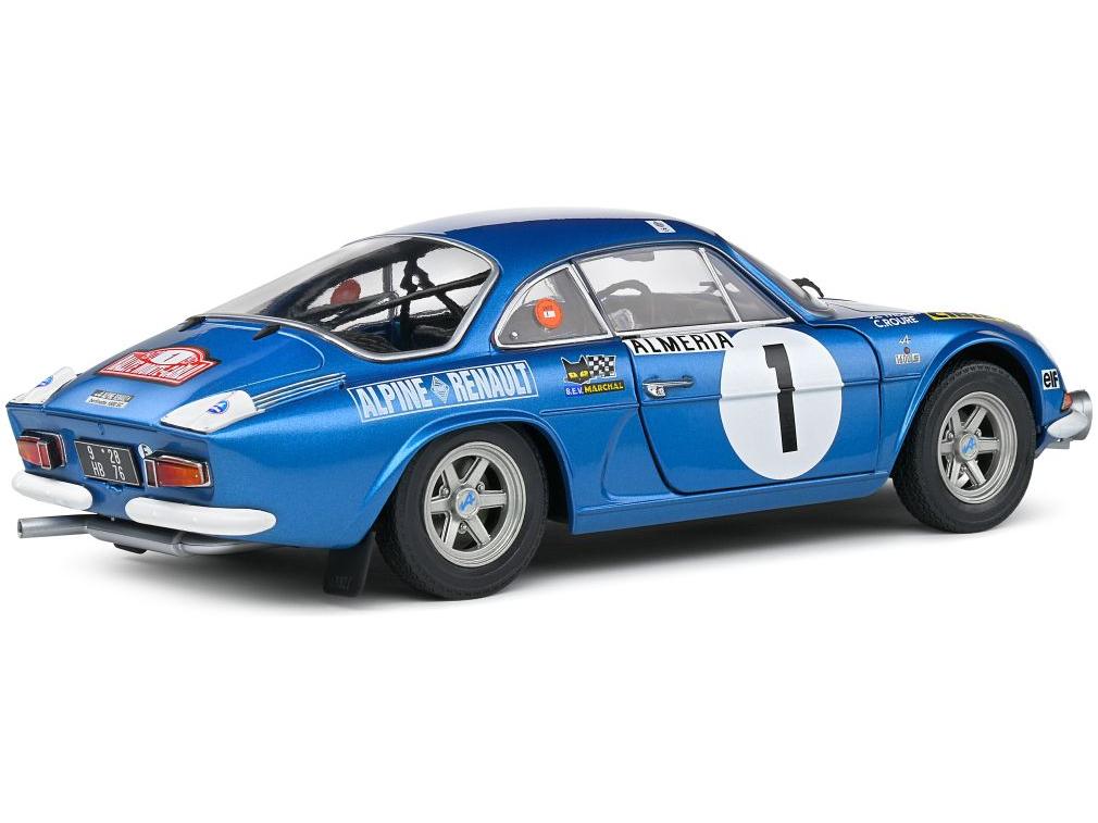Alpine A110 1600S Blue #1 Therier/Roure Rallye Monte Carlo 1972 1:18 Scale Solido Diecast Model Car-Solido-Diecast Model Centre