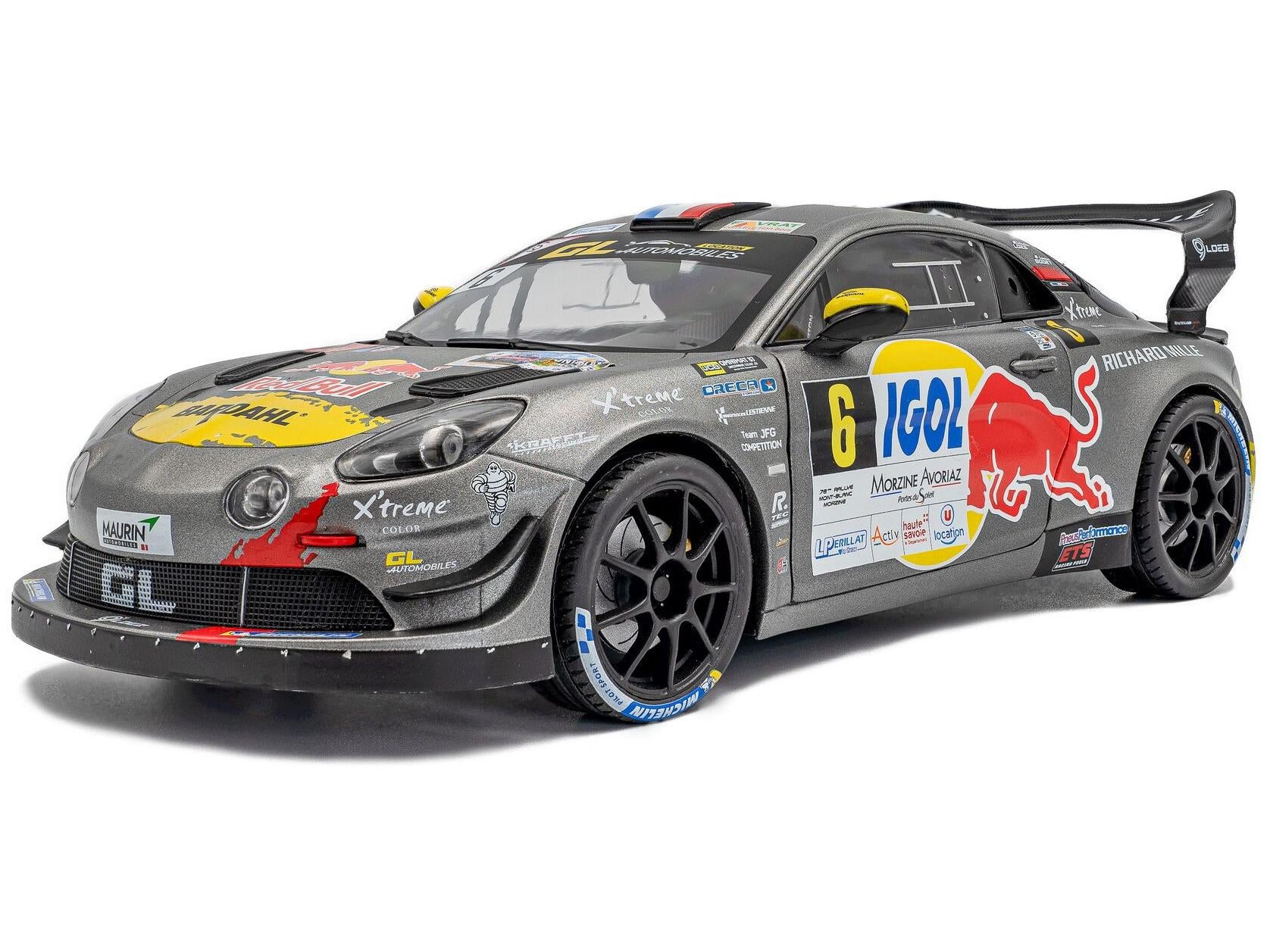 Alpine A110 RGT+ #6 S.Loeb/L.Godey Rallye Du Mont Blanc 2024 1:18 Scale Solido Diecast Model Car-Solido-Diecast Model Centre