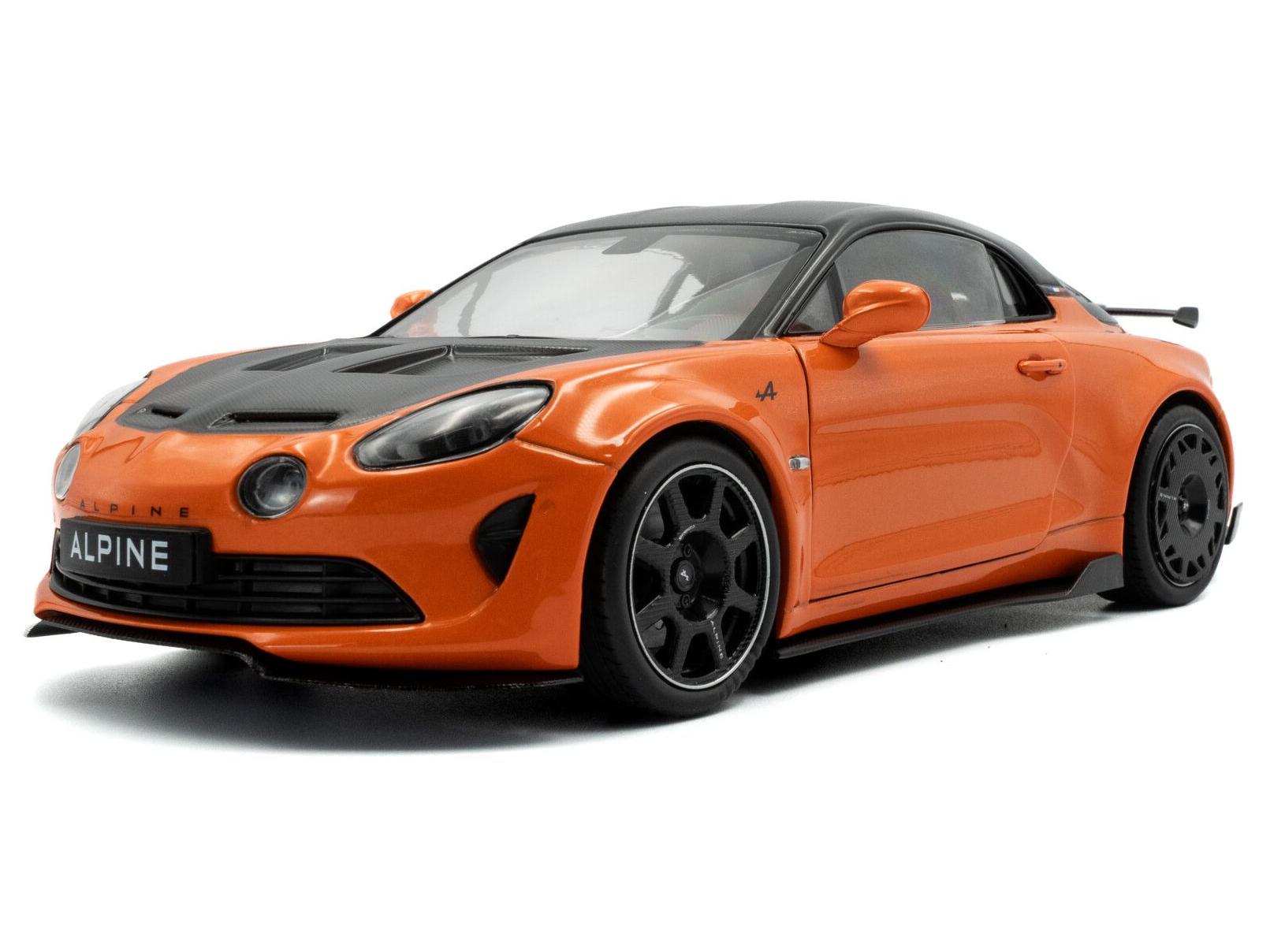Alpine A110 Radicale 2024 Orange Cobalt 1:18 Scale Solido Diecast Model-Solido-Diecast Model Centre