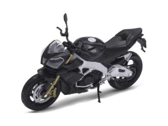 Aprillia Tuono V4 black - 1:18 Scale Diecast Model Motorcycle-Welly-Diecast Model Centre