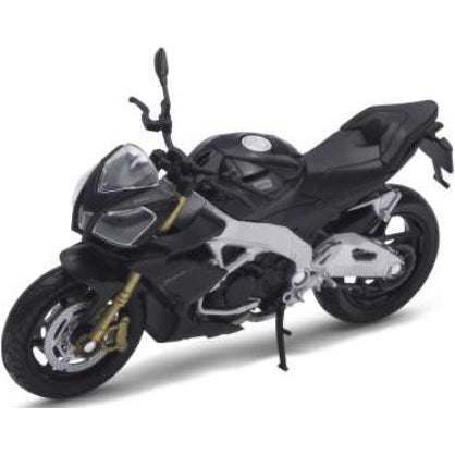 Aprillia Tuono V4 black - 1:18 Scale Diecast Model Motorcycle-Welly-Diecast Model Centre