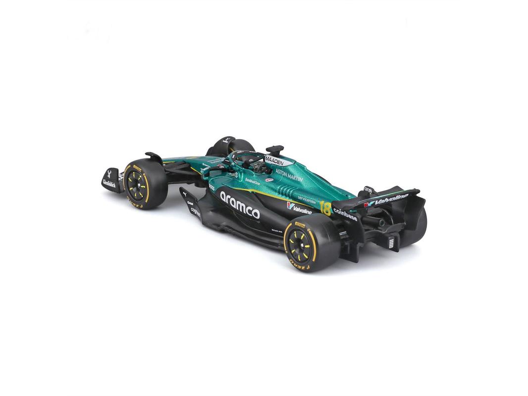 Aston Martin AMR 25 F1 2025 #18 Lance Stroll w/Helmet 1:43 Scale Bburago Diecast Model Car-Bburago-Diecast Model Centre
