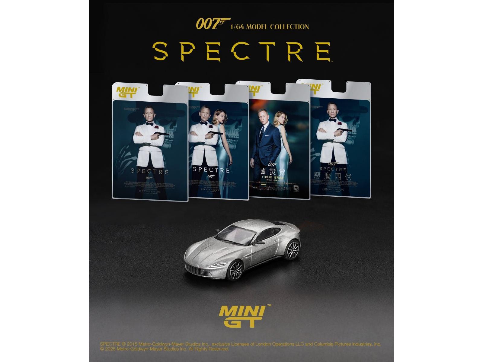 Aston Martin DB10 Spectre (RHD) English Blister Packaging 1:64 Scale Diecast Model Car – MINI GT-MINI GT-Diecast Model Centre