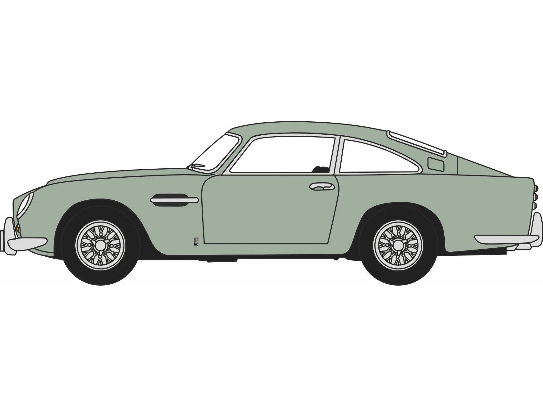 Aston Martin DB5 California Sage 1:76 Scale Diecast Car – Oxford Diecast-Oxford Diecast-Diecast Model Centre