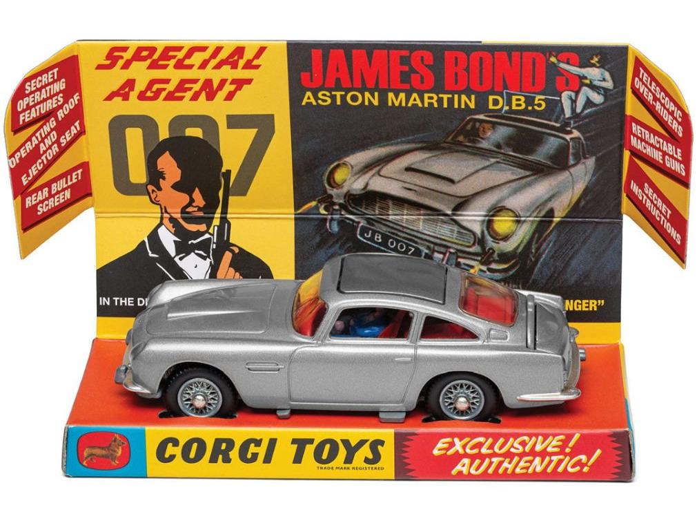 Aston Martin DB5 Silver James Bond Goldfinger 1:46 Scale Diecast Car – Corgi-Corgi-Diecast Model Centre