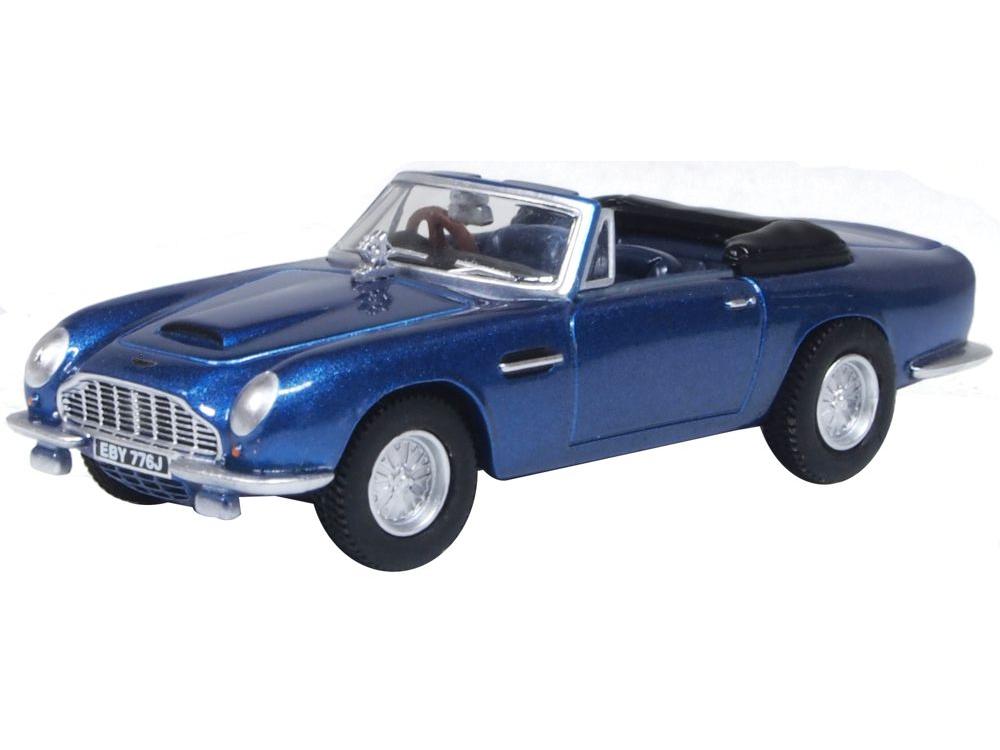 Aston Martin DB6 Mk2 Volante Seychelles Blue King Charles III 1:76 Scale Oxford Diecast Model-Oxford Diecast-Diecast Model Centre