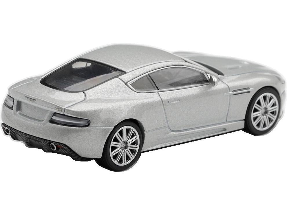 Aston Martin DBS 2008 Lightning Silver (LHD 1:64 Scale Diecast Car – MINI GT-MINI GT-Diecast Model Centre