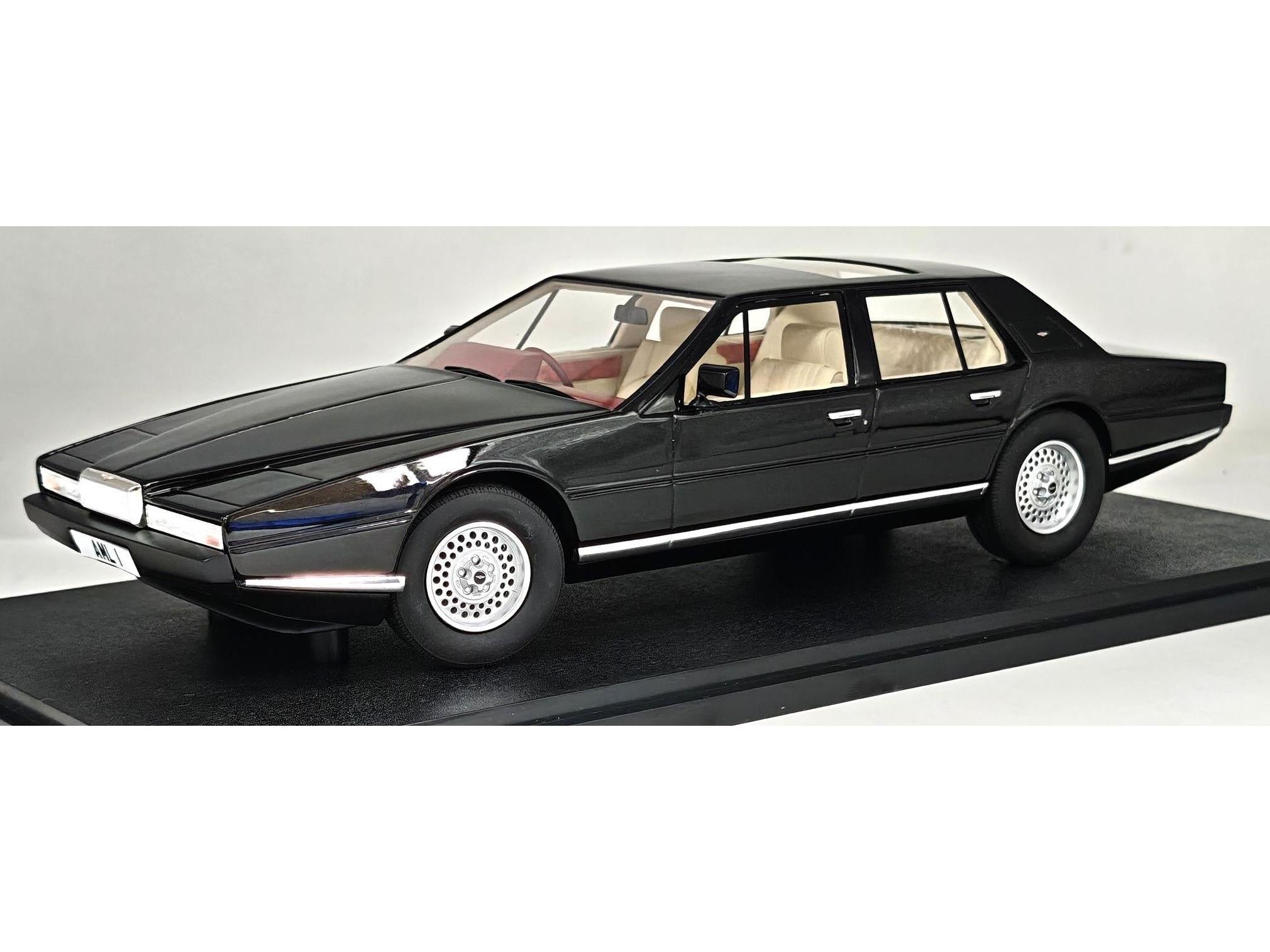 Aston Martin Lagonda Black 1985 1:18 Scale Cult Resin Model Car-Cult-Diecast Model Centre