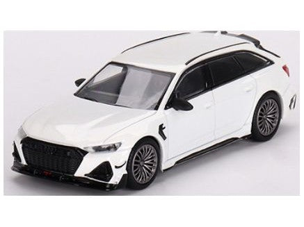 Audi ABT RS6-R Glacier White Metallic - 1:64 Scale Diecast Model Car-MINI GT-Diecast Model Centre