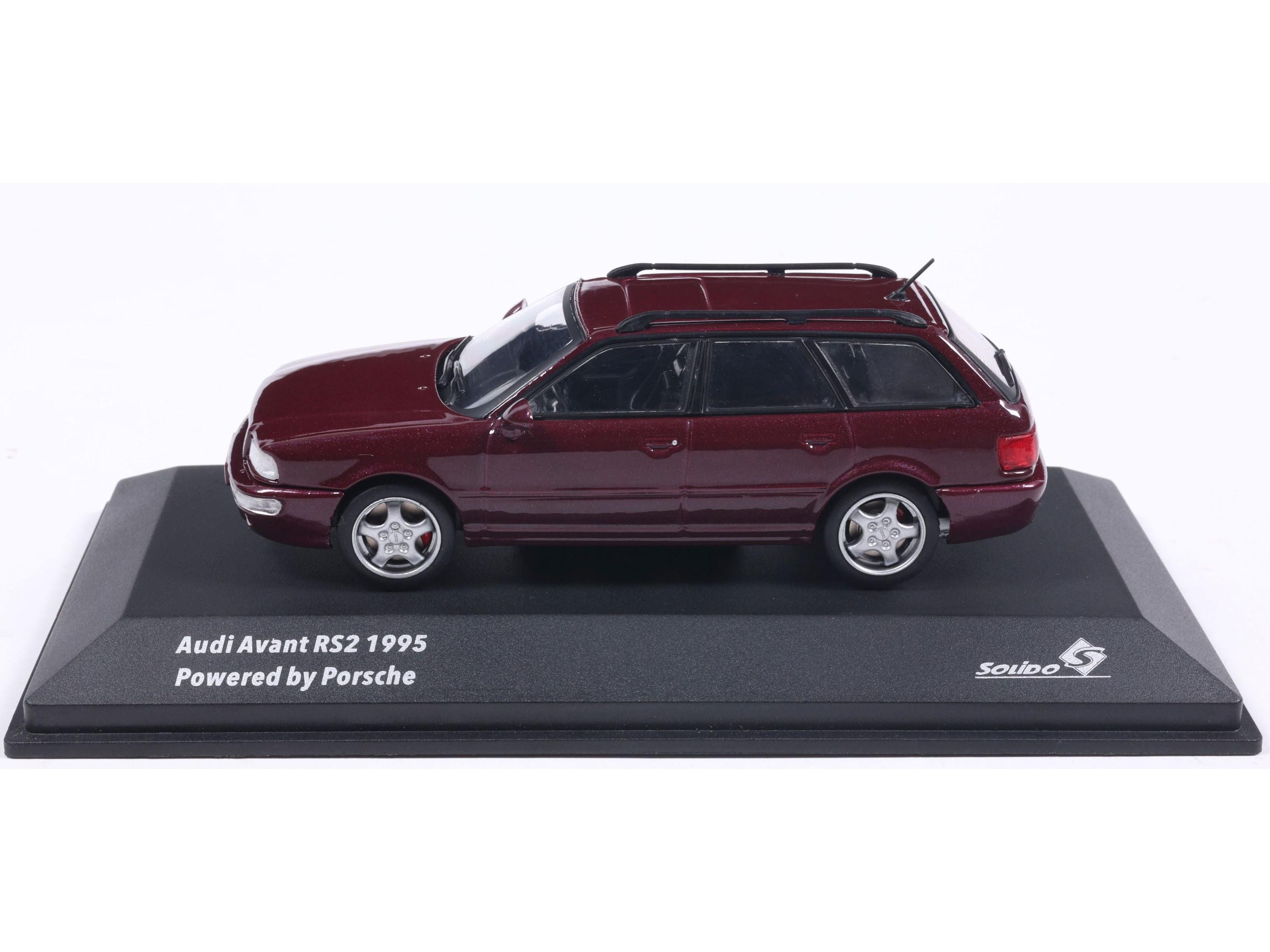 Audi Avant RS2 Ruby Red 1995 1:43 Scale Solido Diecast Model Car-Solido-Diecast Model Centre