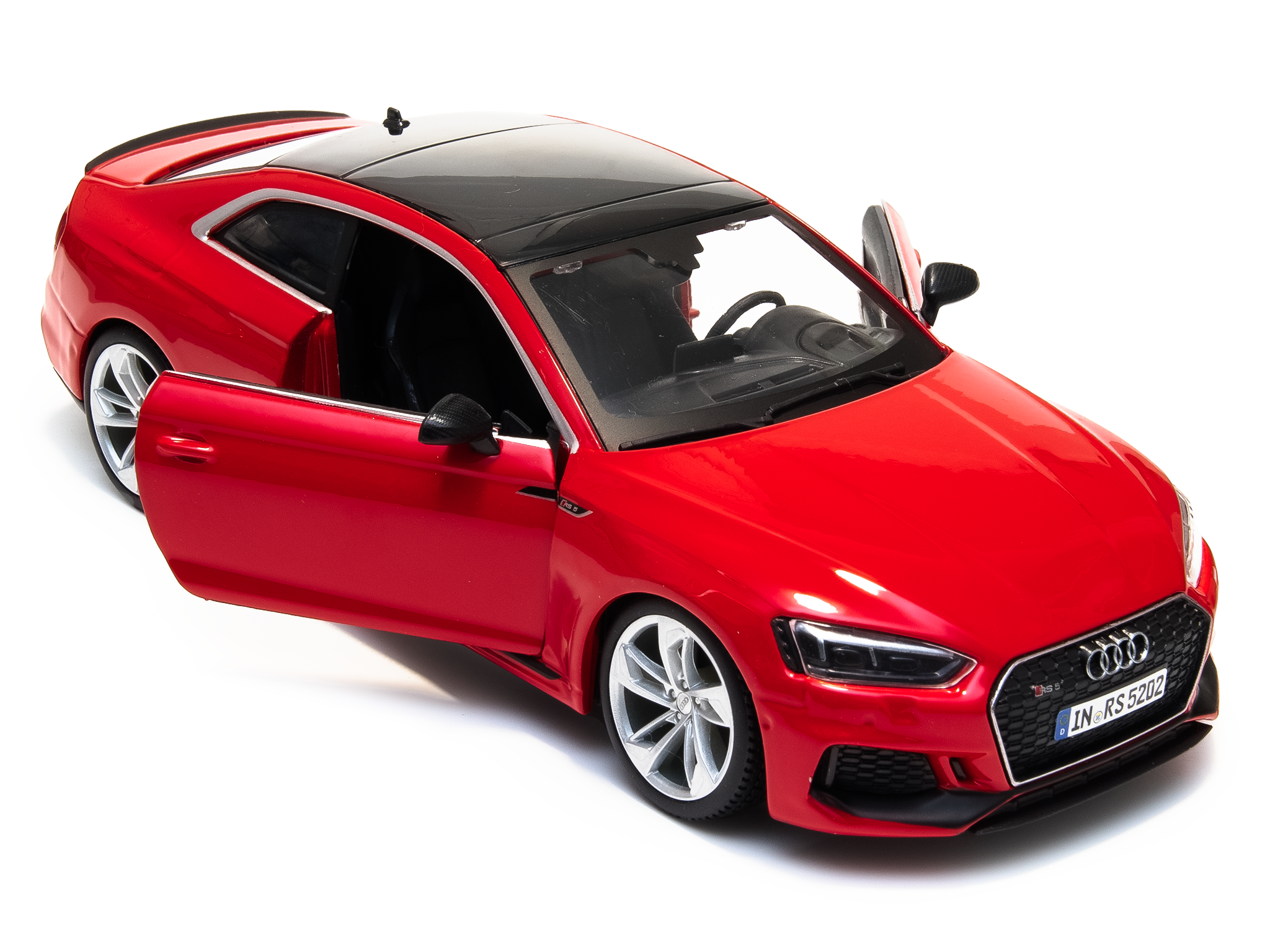 Audi RS 5 Coupe 2019 red 1:24 Scale Model Car