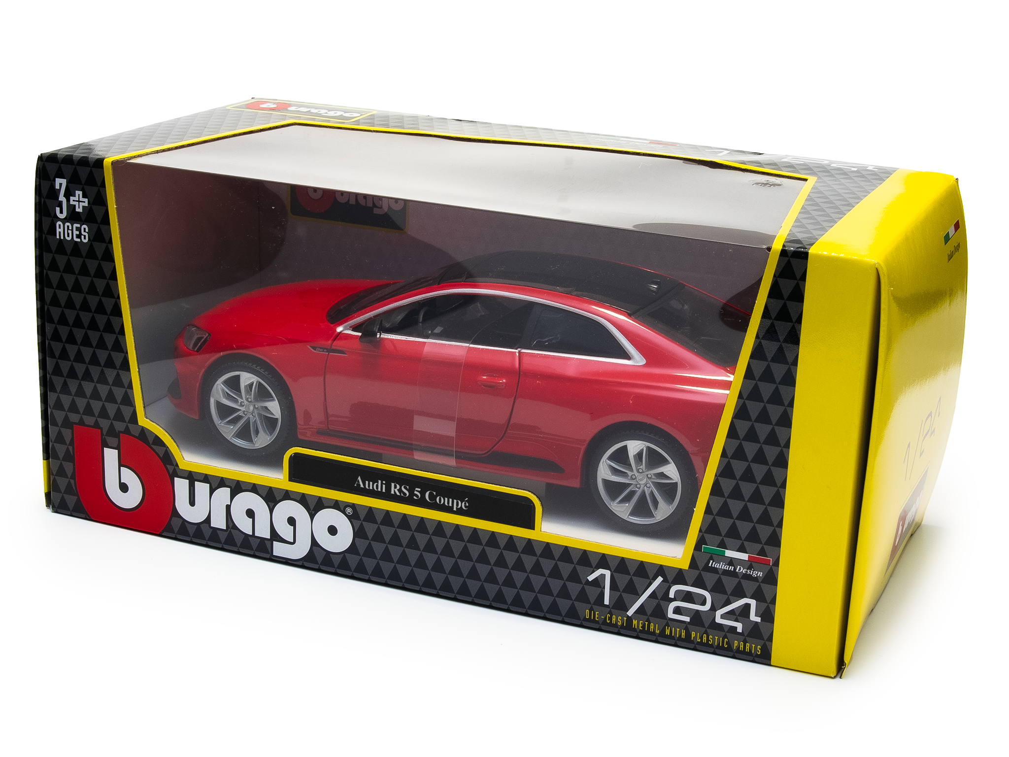 Audi RS 5 Coupe 2019 red 1:24 Scale Model Car